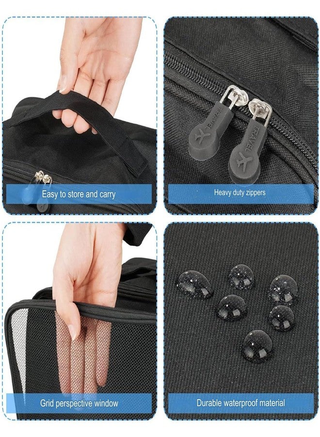 MEZON حقيبة أحذية سفر مقاومة للماء من ميزون، حقائب أحذية قابلة للطي، حقيبة تخزين أحذية، منظم أحذية للسفر (أسود) - Image 5